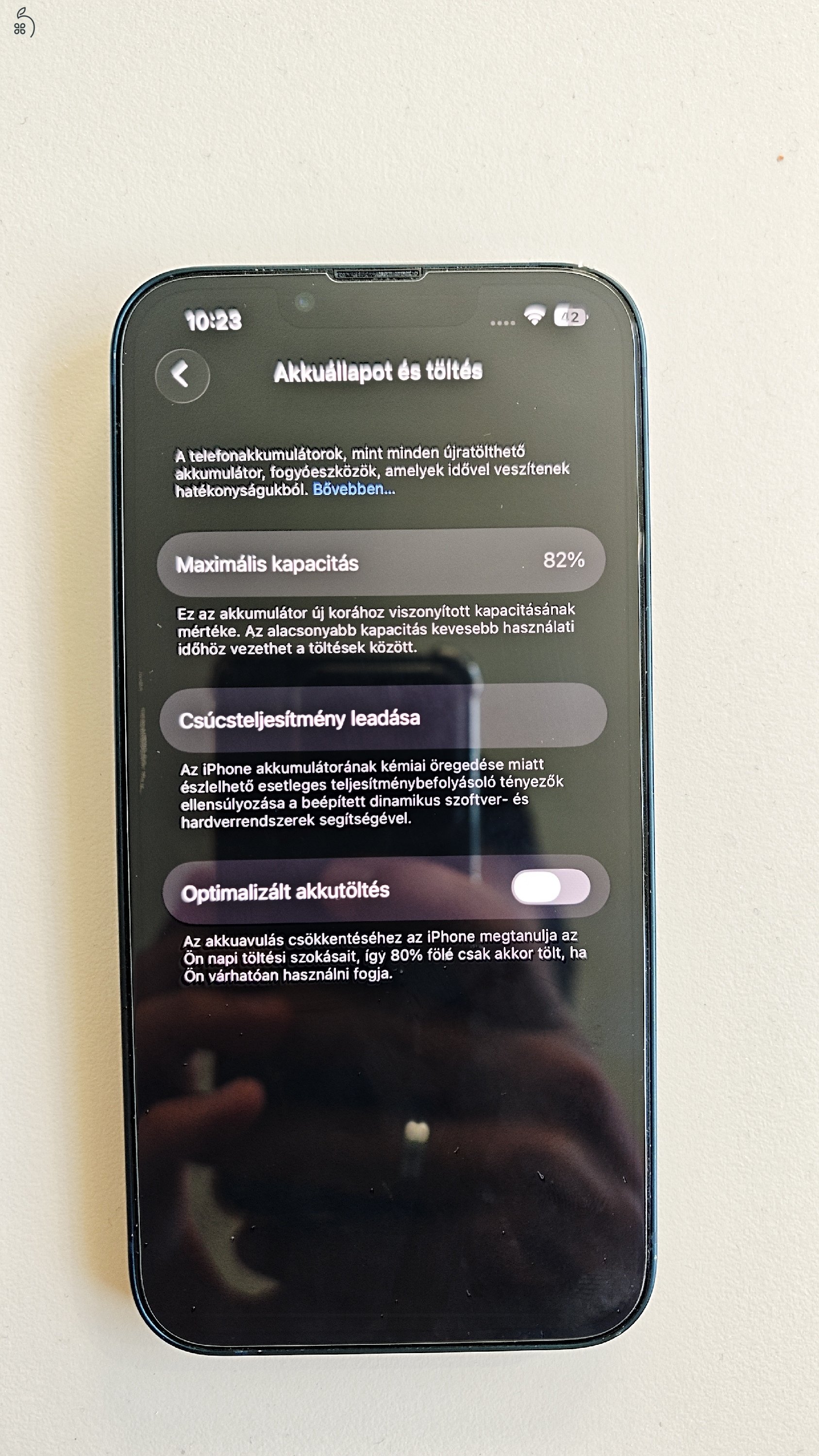 Iphone 13 - 256gb - 82% gyári akksi - Gyári független - Számlával igazolva
