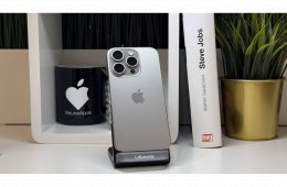 iPhone 15 Pro, 512GB, Natúr Titán, Számla, 2 Év Garancia