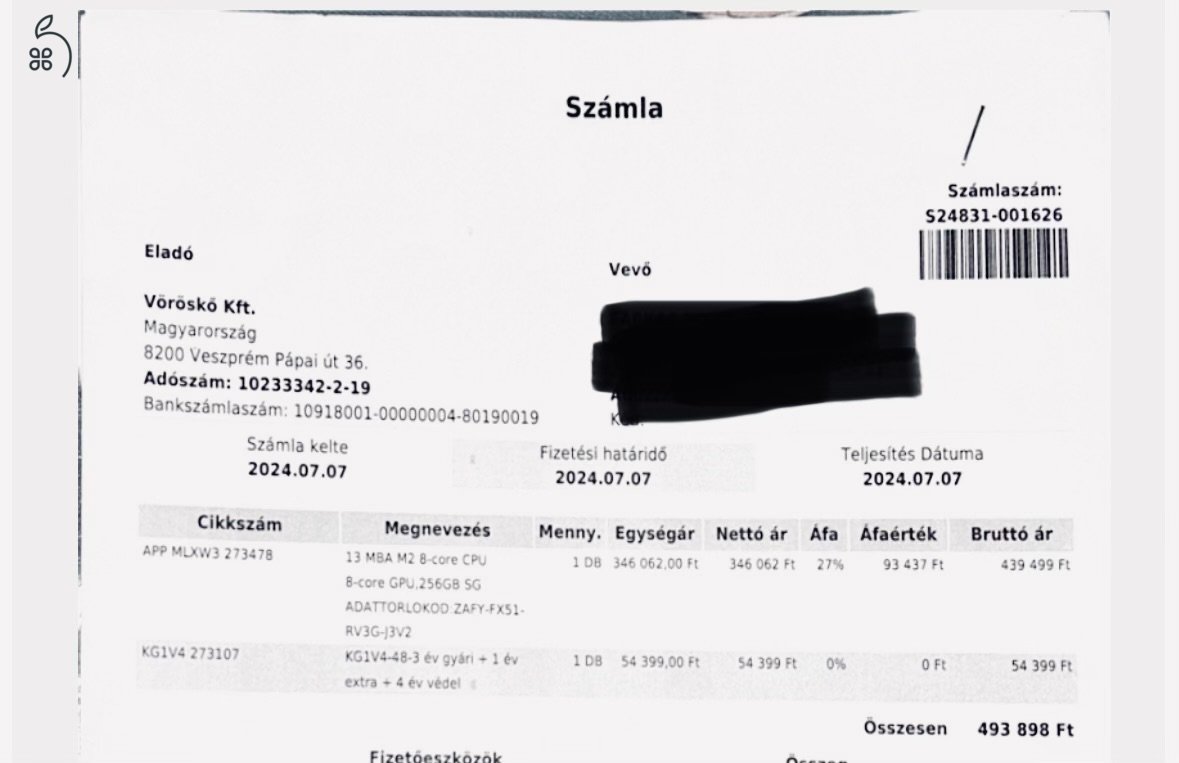MacBook Air kiváló állapotban eladó