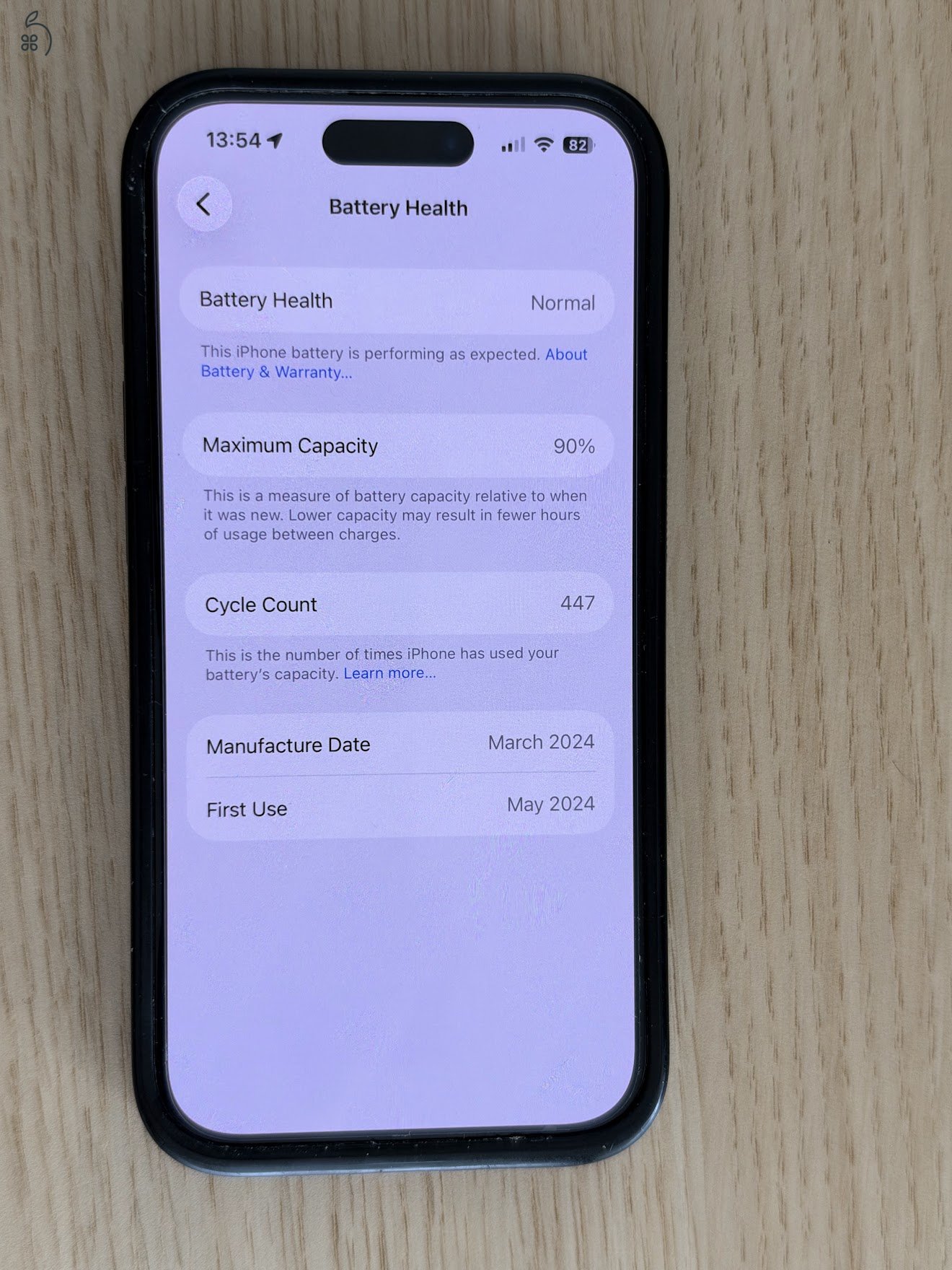iPhone 15 Pro 256 GB Black Titanium