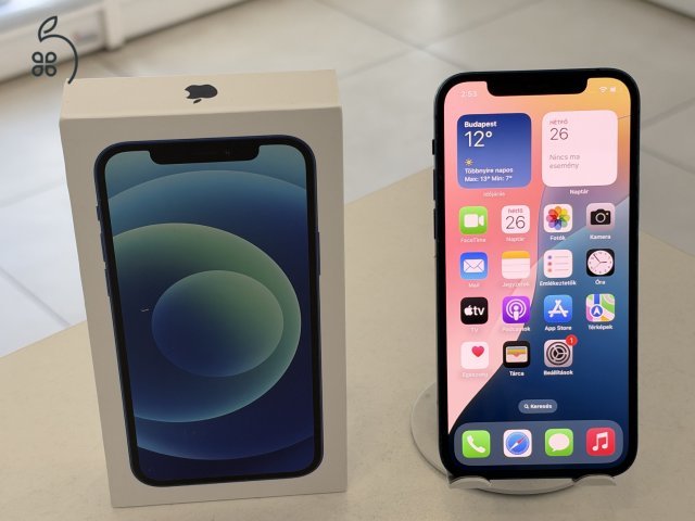 iPhone 12 64GB Független Használt/1 hónap gar./Akku 100%/p5076