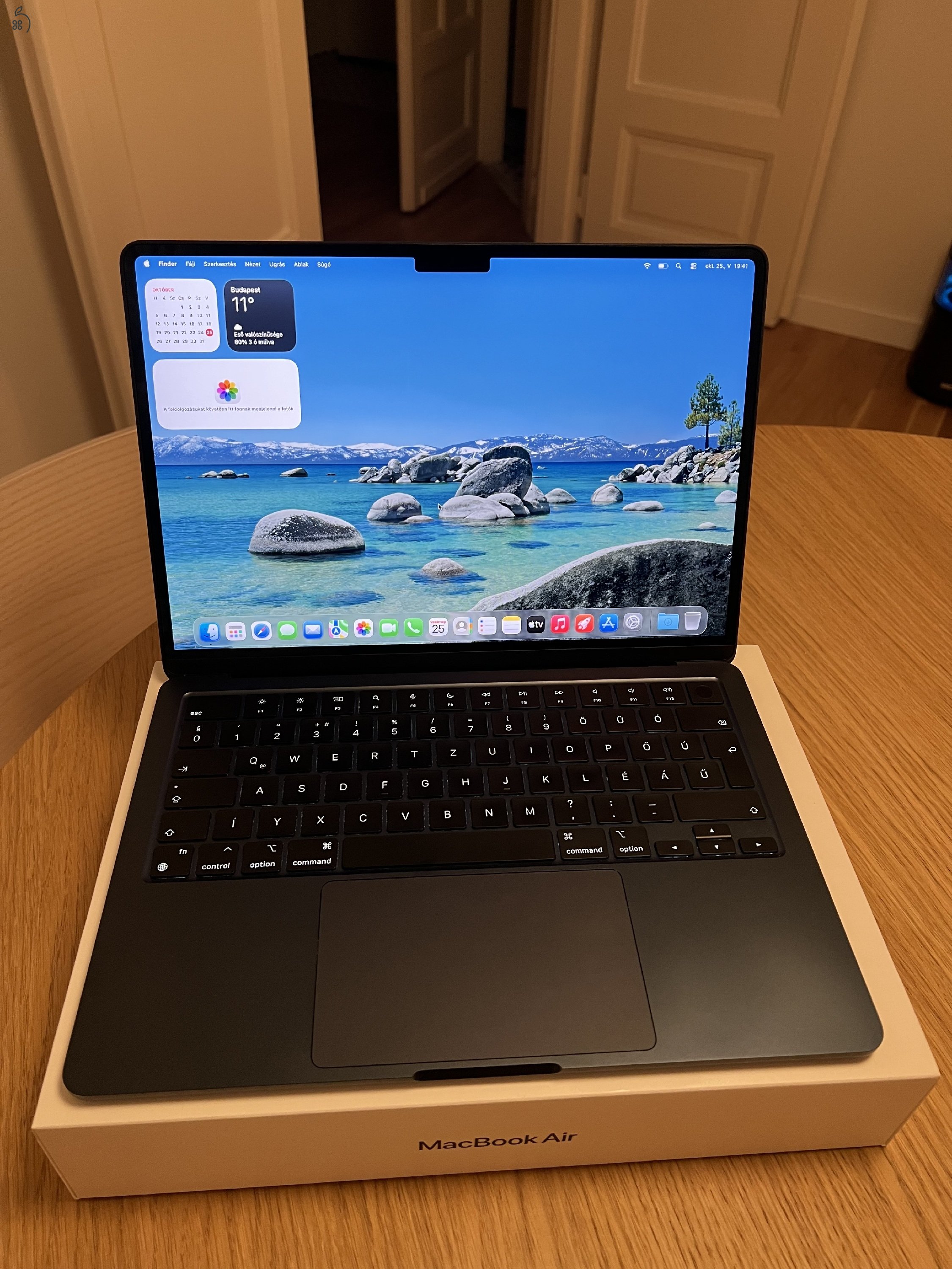 Macbook M2 Air 13.6” 256 GB SSD 8 GB Magyar Bill.