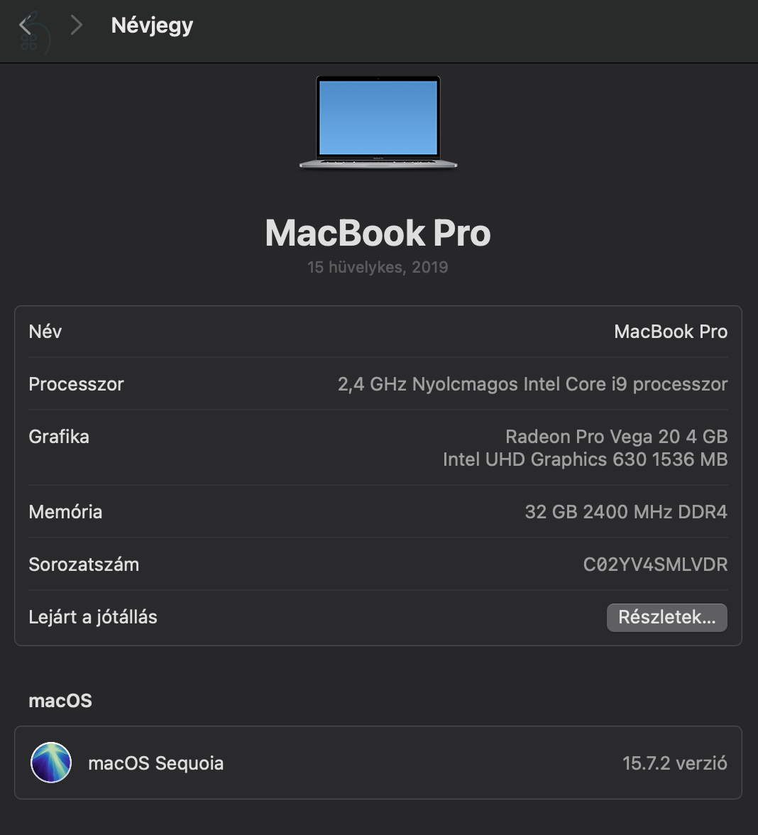 CTO MacBook Pro 15