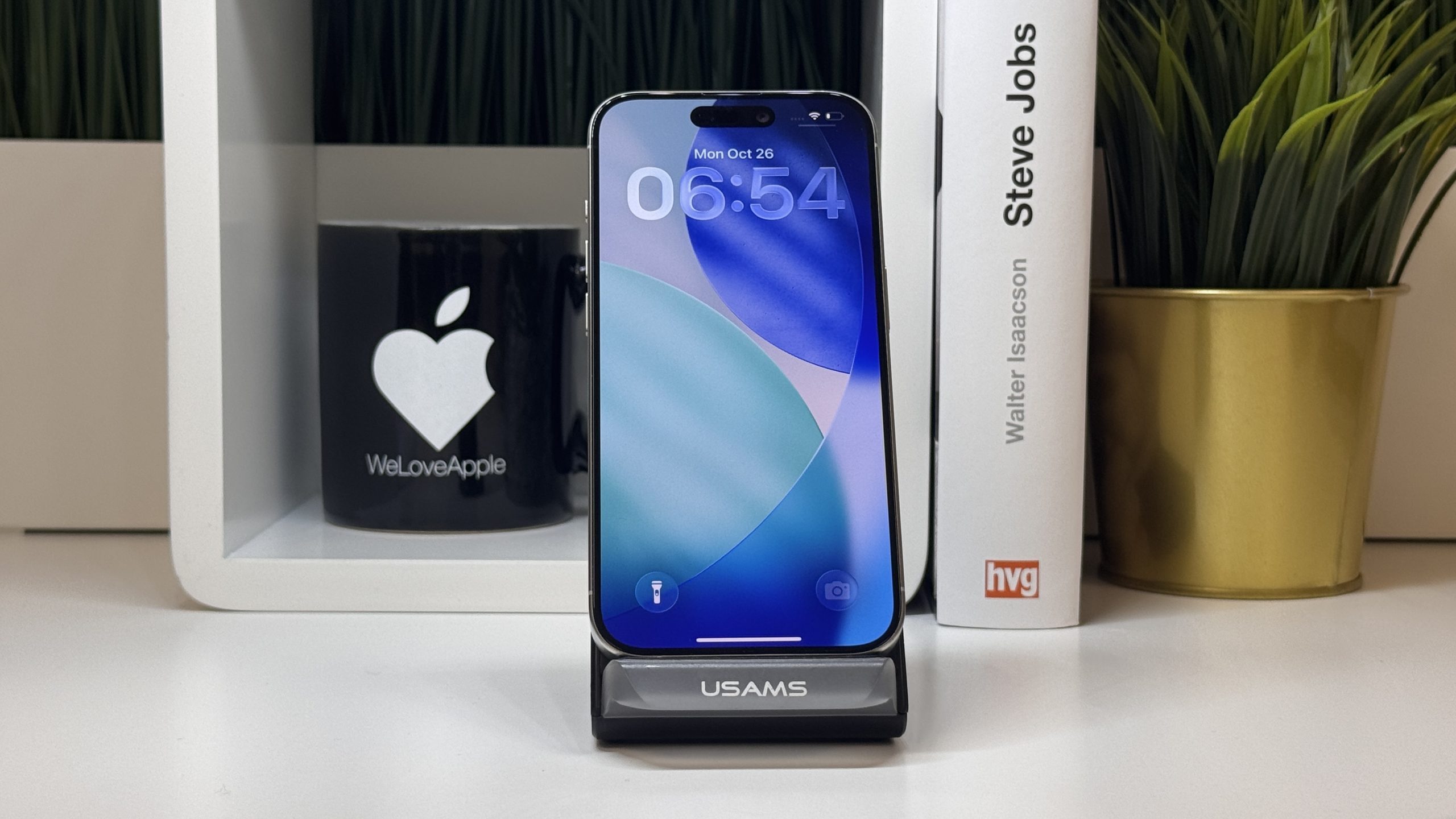 iPhone 15 Pro, 128GB, Fehér Titán, Számla, 2 Év Garancia