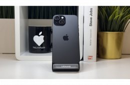 iPhone 15, 128GB, Fekete, Számla, 2 Év Garancia