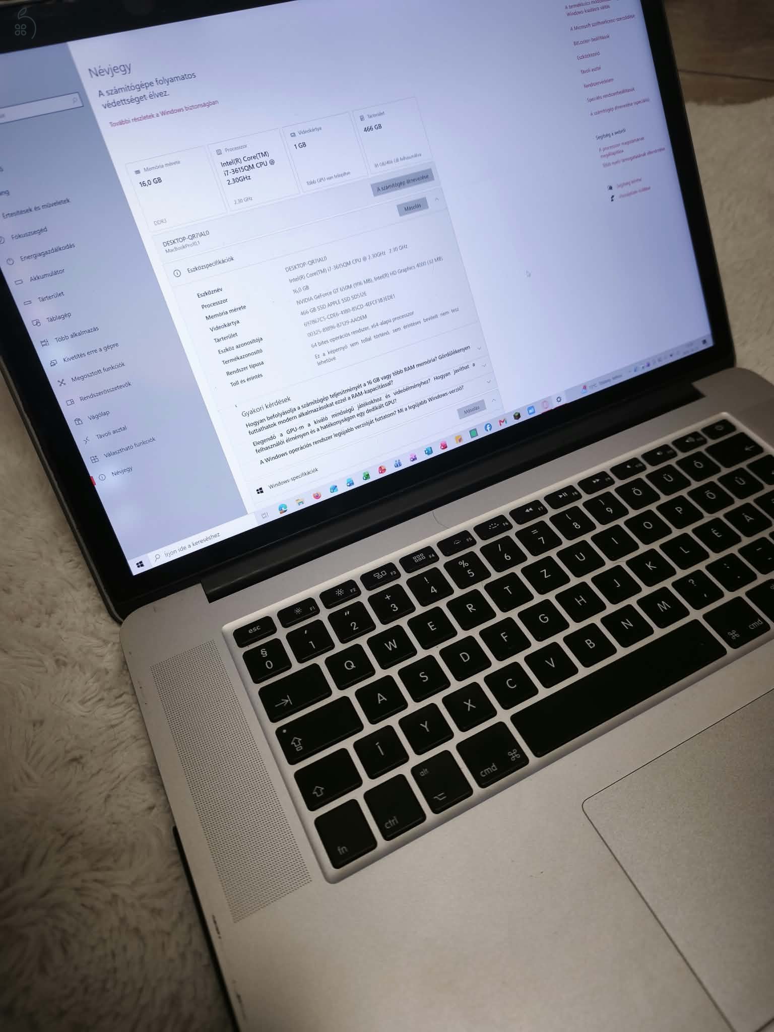 Eladó Mac Book A1398