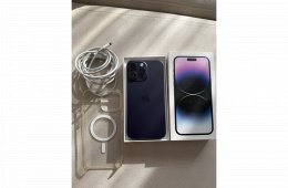iPhone 14 Pro Max 512GB – Deep Purple (Sötétlila) | Hibátlan működés, hátlapi töréssel, dobozával