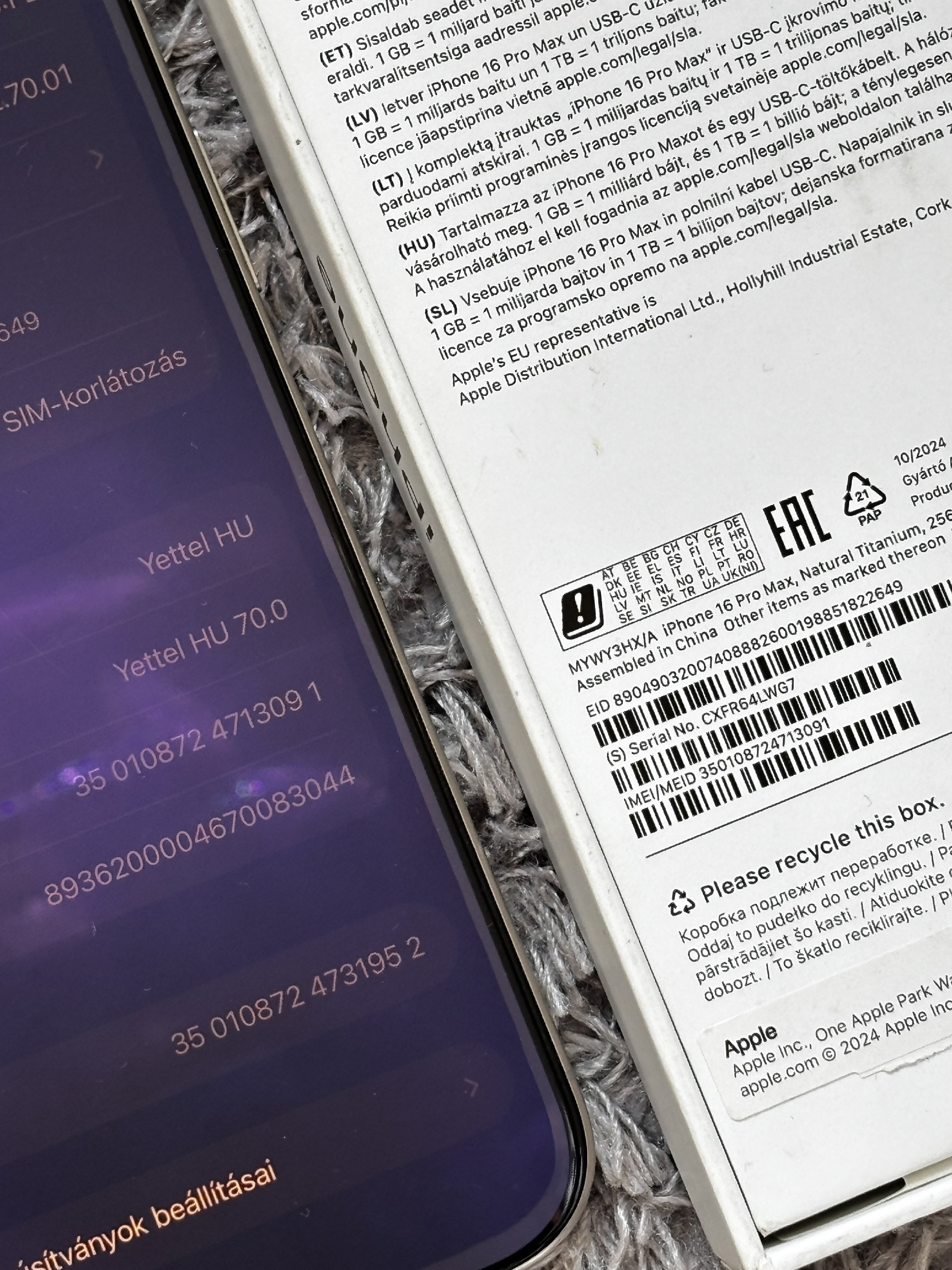 Iphone 16 Pro Max 256GB Natural Titan 93%
