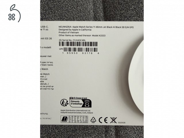 Apple Watch Series 11 46 mm 2027.08-ig Apple garancia