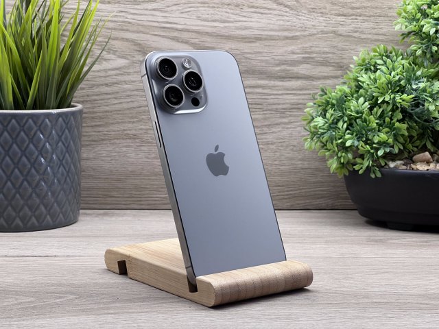 Hibátlan iPhone 15 Pro Max Natural Titanium 512GB 2 ÉV Garanciával Számlával Aksi 100%