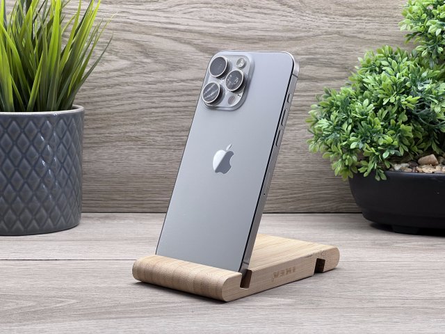 Hibátlan iPhone 15 Pro Max Natural Titanium 512GB 2 ÉV Garanciával Számlával Aksi 100%