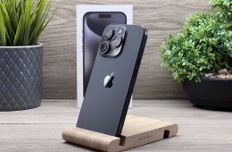 iPhone 15 Pro Black Titanium 256GB 2 ÉV Garanciával Számlával Aksi 100%