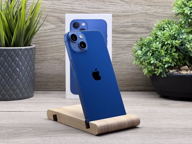 iPhone 13 Blue 128GB 2 ÉV Garanciával Számlával Aksi 100%