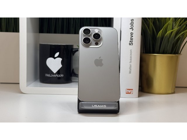 iPhone 16 Pro, 256GB, Natúr Titán, Számla, 2 Év Garancia