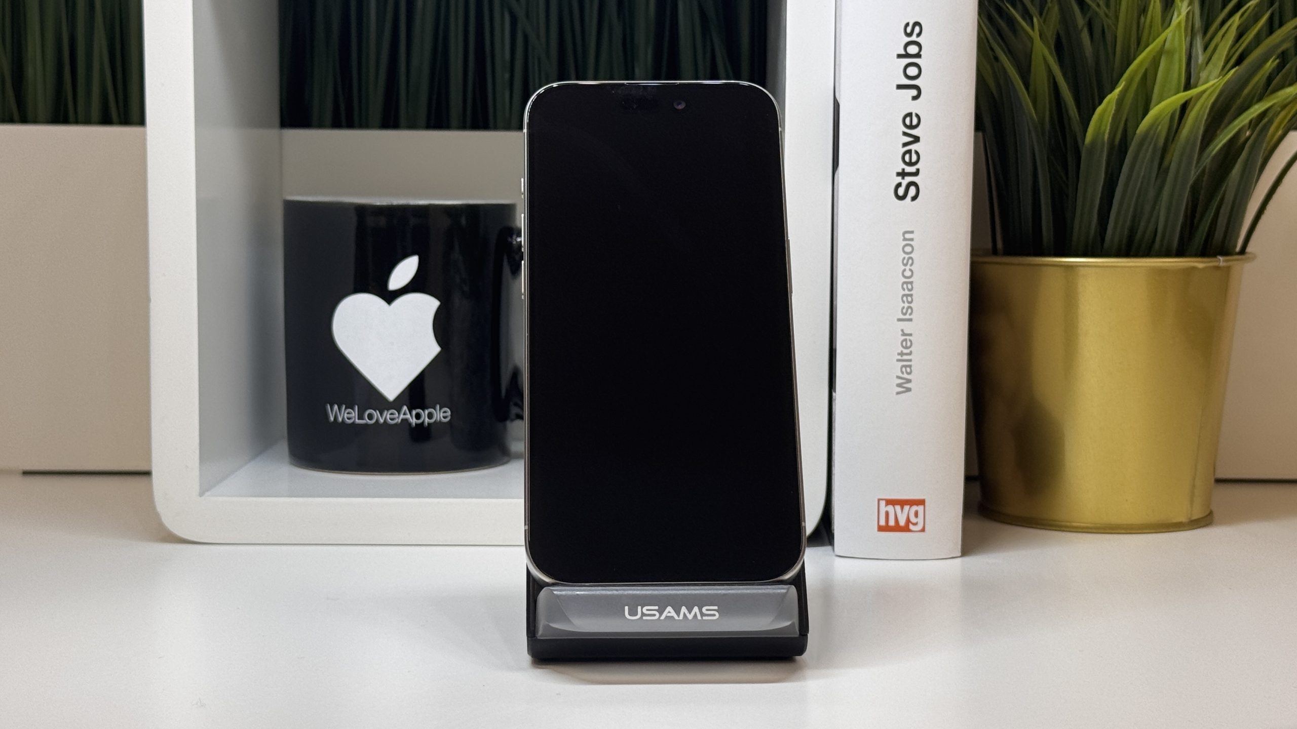 iPhone 15 Pro, 128GB, Fehér Titán, Számla, 2 Év Garancia