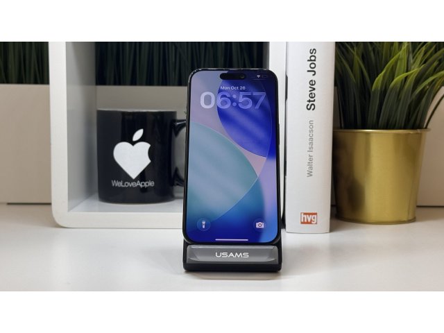 iPhone 15 Pro, 128GB, Fekete Titán, Számla, 2 Év Garancia
