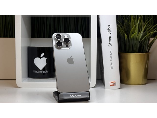 iPhone 16 Pro, 256GB, Natúr Titán, Számla, 2 Év Garancia