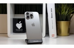 iPhone 16 Pro, 256GB, Natúr Titán, Számla, 2 Év Garancia