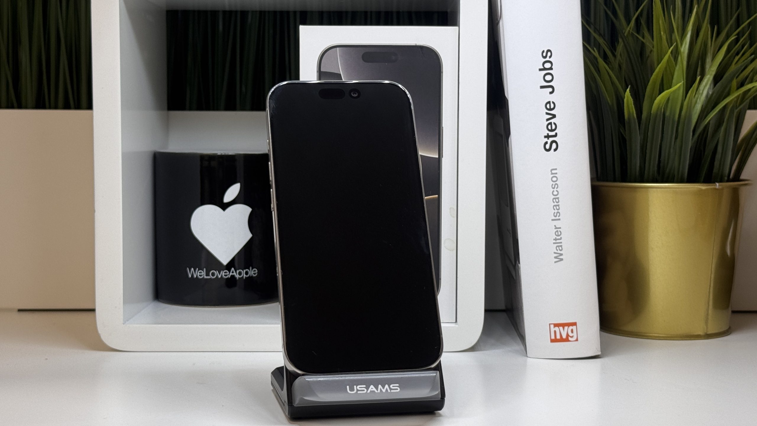 iPhone 16 Pro, 128GB, Natúr Titán, Számla, 2 Év Garancia