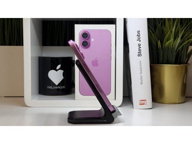 iPhone 16, 128GB, Rózsaszín, Számla, 2 Év Garancia