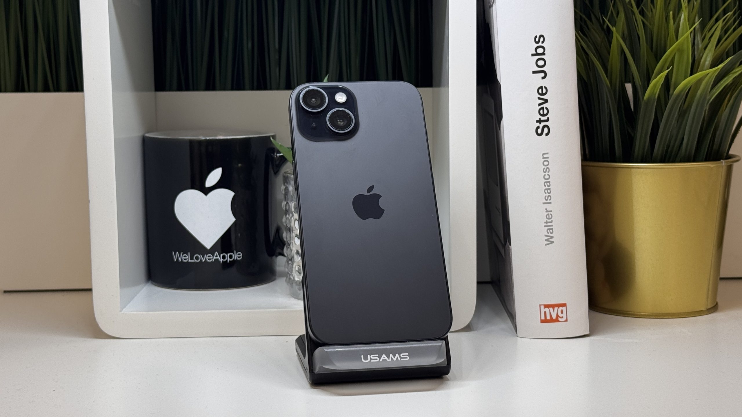 iPhone 15, 128GB, Fekete, Számla, 2 Év Garancia