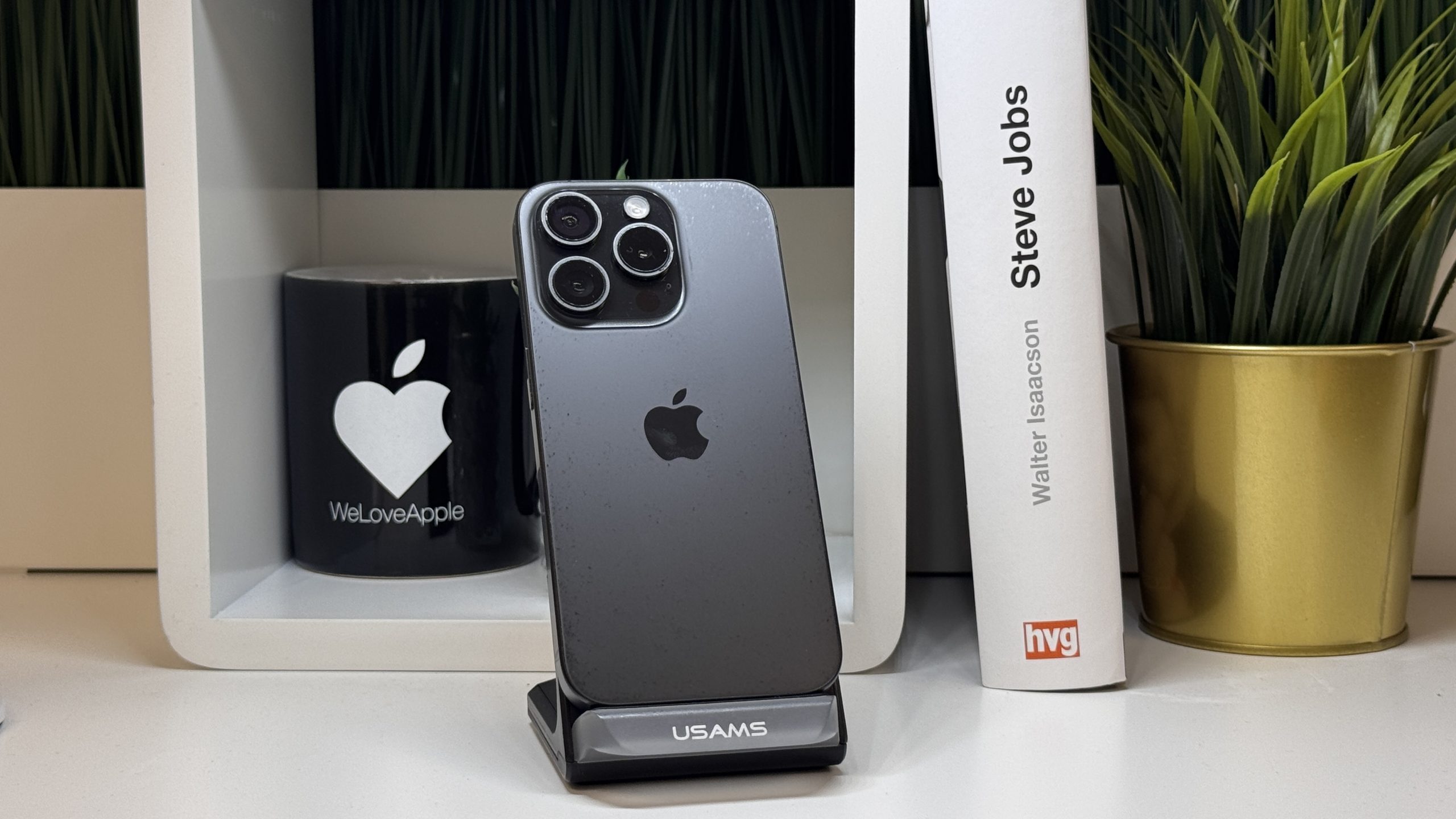 iPhone 15 Pro, 128GB, Fekete Titán, Számla, 2 Év Garancia
