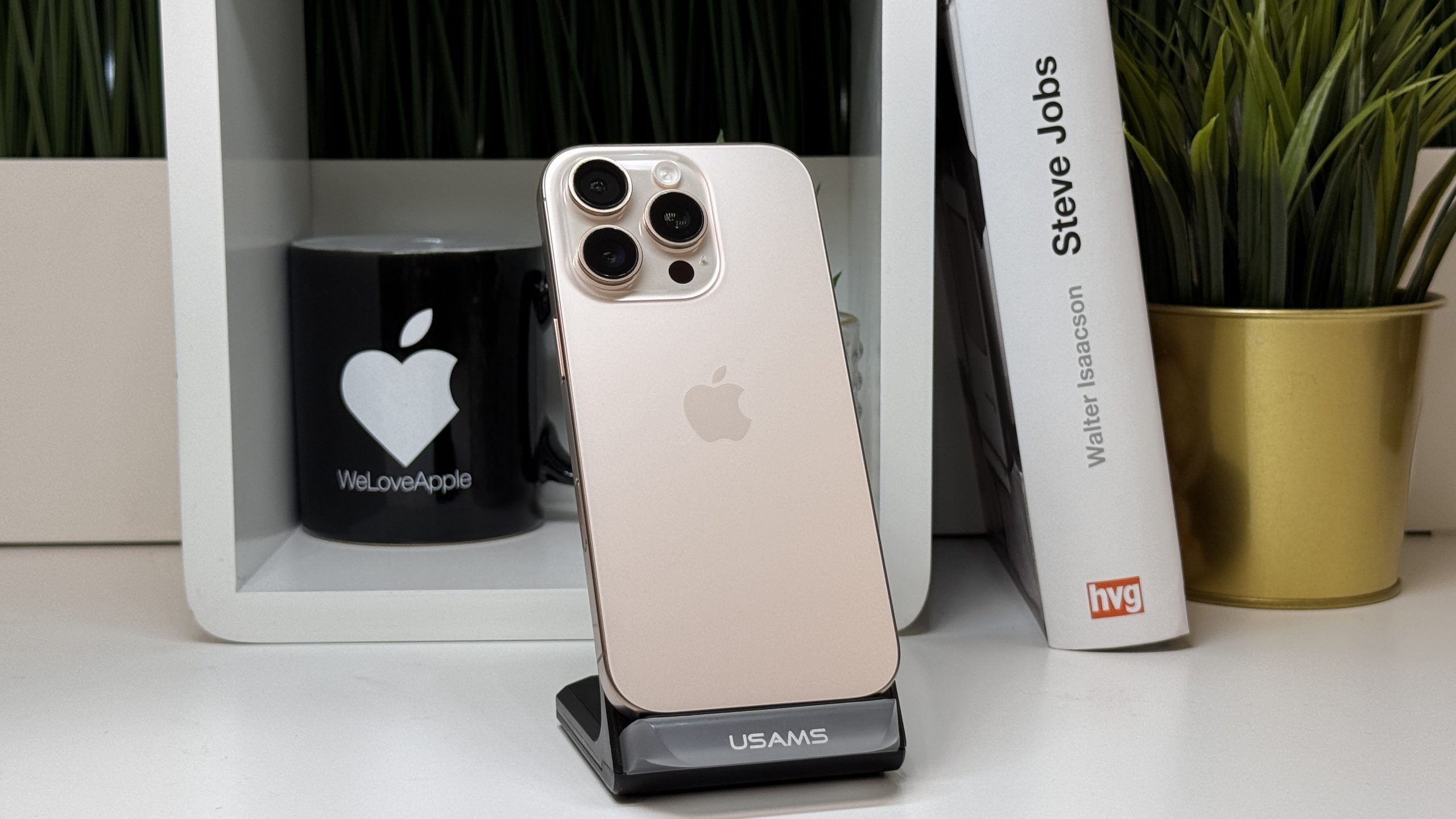 iPhone 16 Pro, 128GB, Sivatagi, Számla, 2 Év Garancia