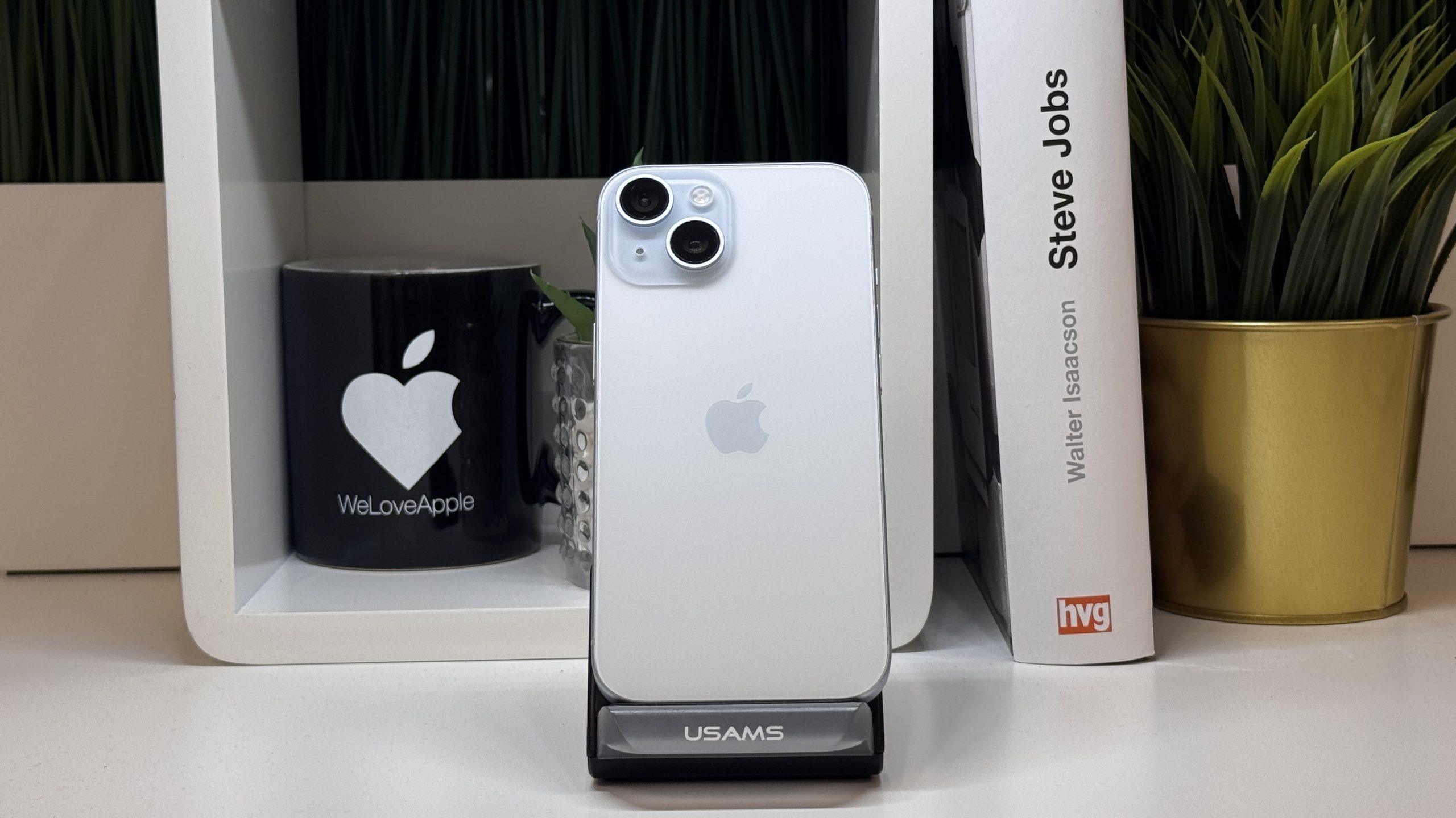 iPhone 15, 256GB, Kék, Számla, 2 Év Garancia