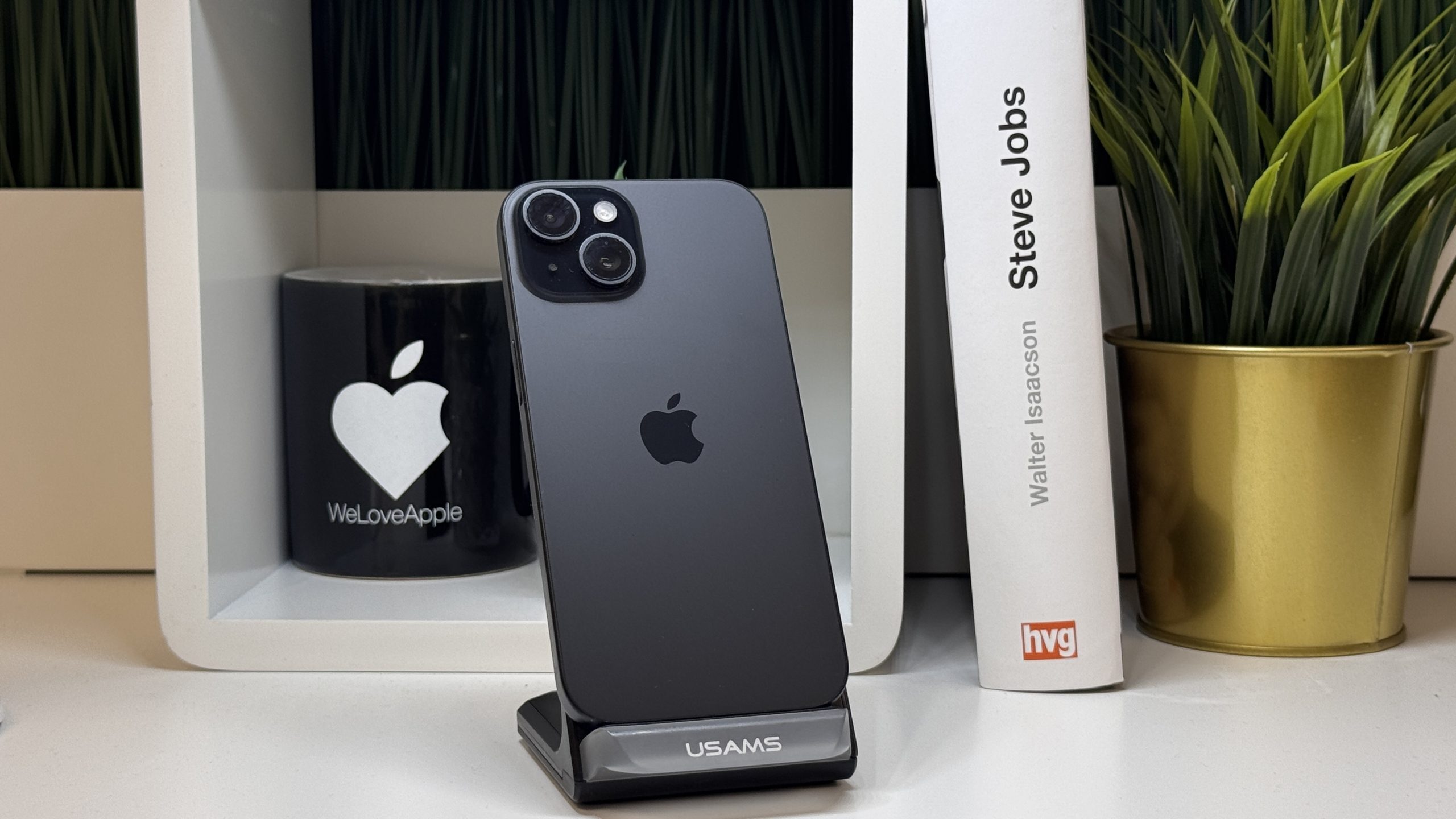 iPhone 15, 256GB, Fekete, Számla, 2 Év Garancia