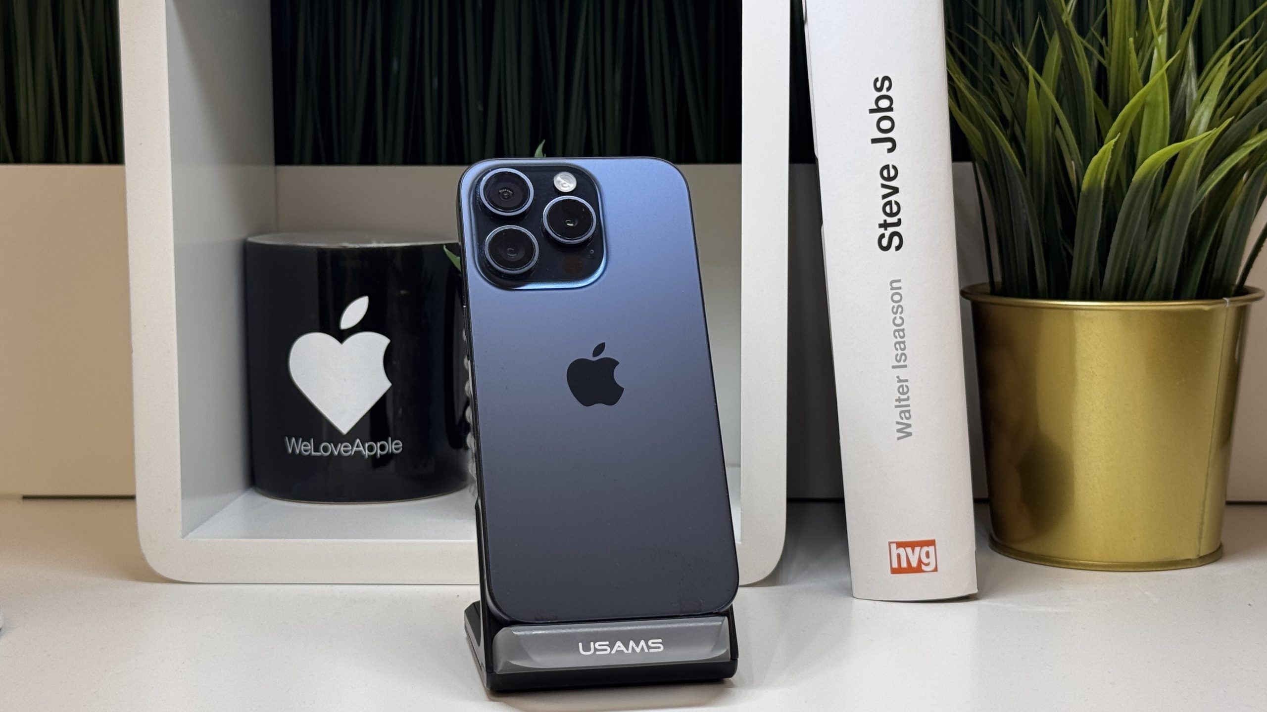iPhone 15 Pro, 512GB, Kék, Számla, 2 Év Garancia