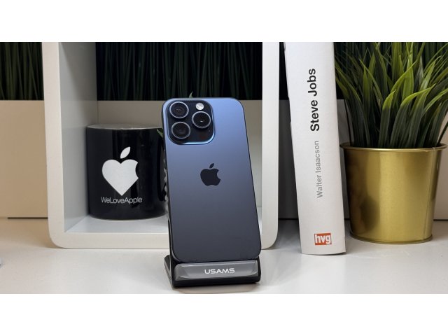 iPhone 15 Pro, 512GB, Kék, Számla, 2 Év Garancia