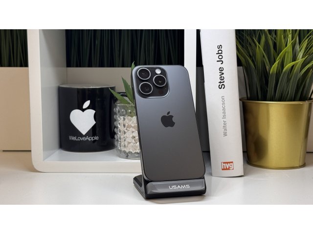 iPhone 15 Pro, 256GB, Fekete, Számla, 2 Év Garancia