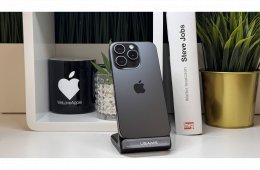 iPhone 15 Pro, 256GB, Fekete, Számla, 2 Év Garancia