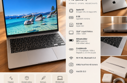 Apple MacBook Air 13” M3 (2024) | 512 GB SSD | Karcmentes | 98% akkumulátor