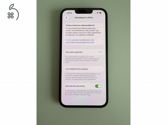 iPhone 13 128GB zöld - gyönyörű, jó állapotú, független