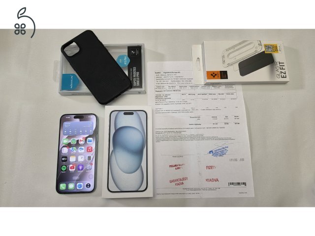 Iphone 15 Plus 128GB Blue újszerű állapotban eladó Debrecenben