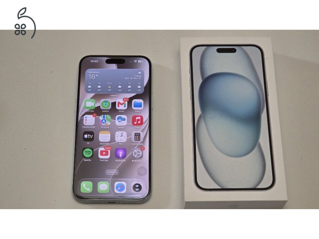 Iphone 15 Plus 128GB Blue újszerű állapotban eladó Debrecenben