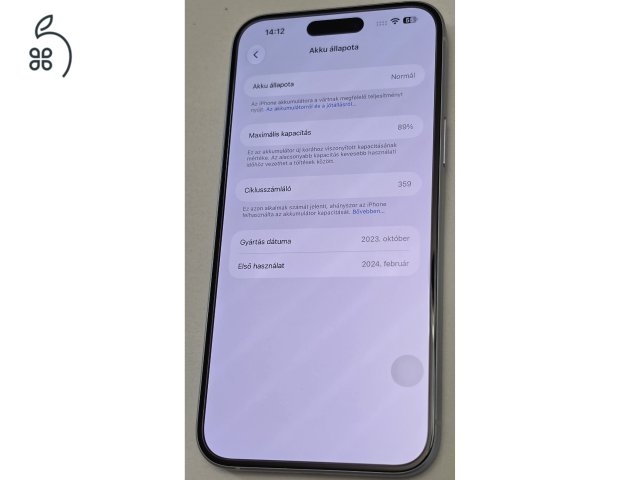 Iphone 15 Plus 128GB Blue újszerű állapotban eladó Debrecenben
