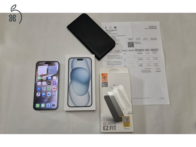 Iphone 15 Plus 128GB Blue újszerű állapotban eladó Debrecenben