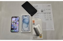 Iphone 15 Plus 128GB Blue újszerű állapotban eladó Debrecenben