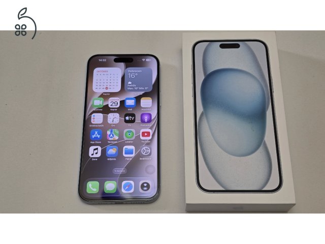Iphone 15 Plus 128GB Blue újszerű állapotban eladó Debrecenben
