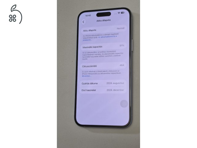 Iphone 15 Plus 128GB Blue újszerű állapotban eladó Debrecenben