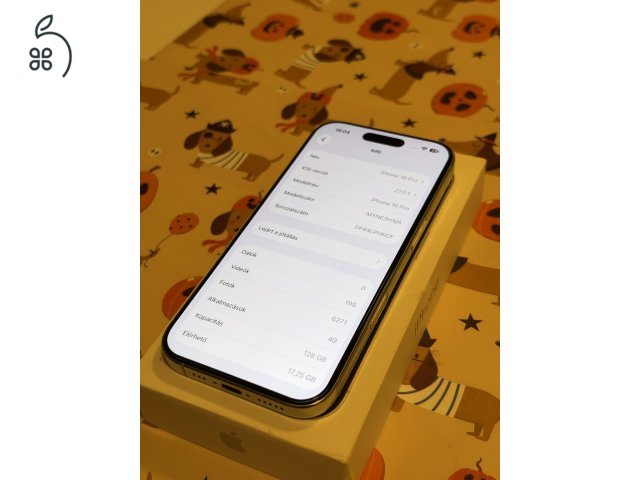 Iphone 16 Pro 128GB Fehér Titánium Újszerű Állapotú