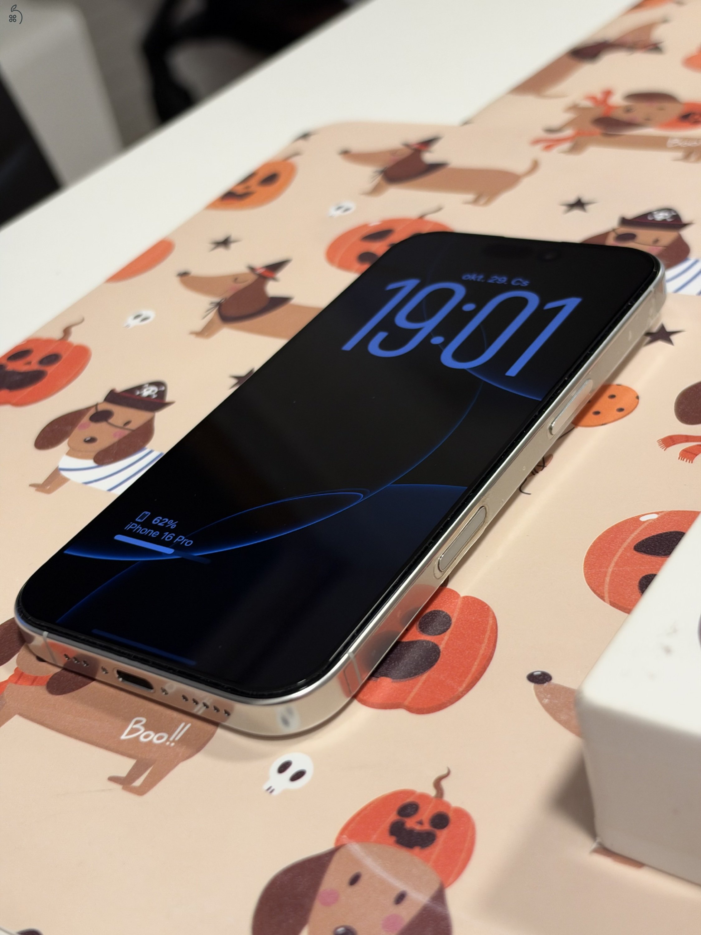 Iphone 16 Pro 128GB Fehér Titánium Újszerű Állapotú