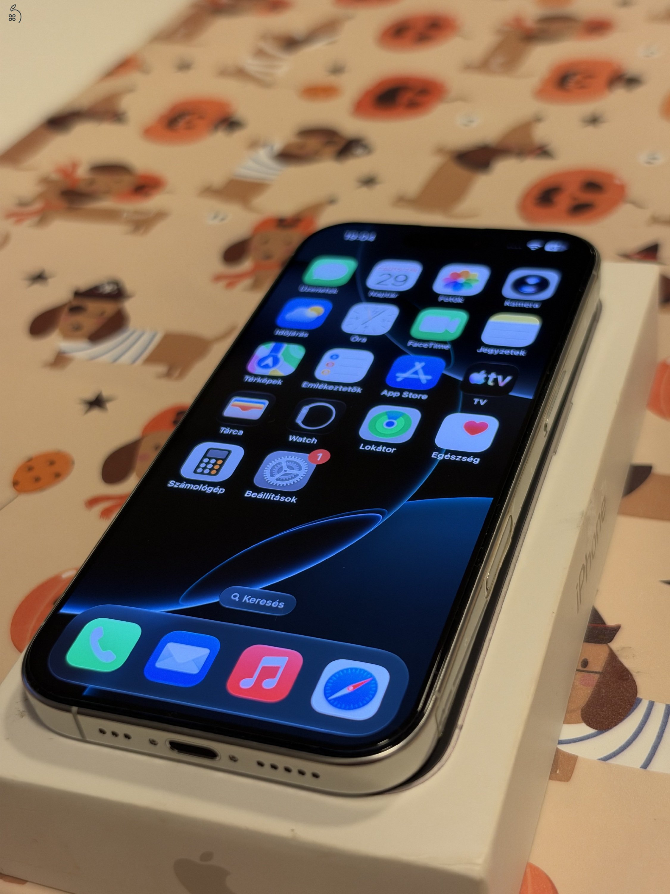 Iphone 16 Pro 128GB Fehér Titánium Újszerű Állapotú