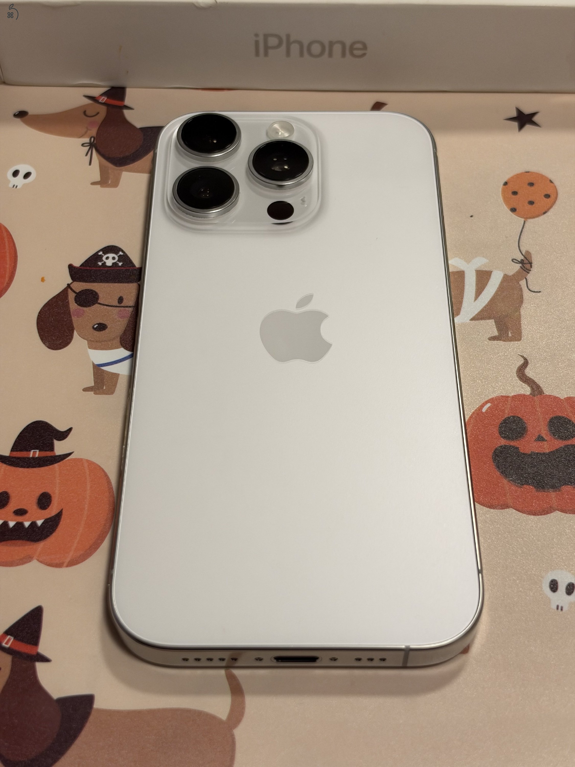 Iphone 16 Pro 128GB Fehér Titánium Újszerű Állapotú