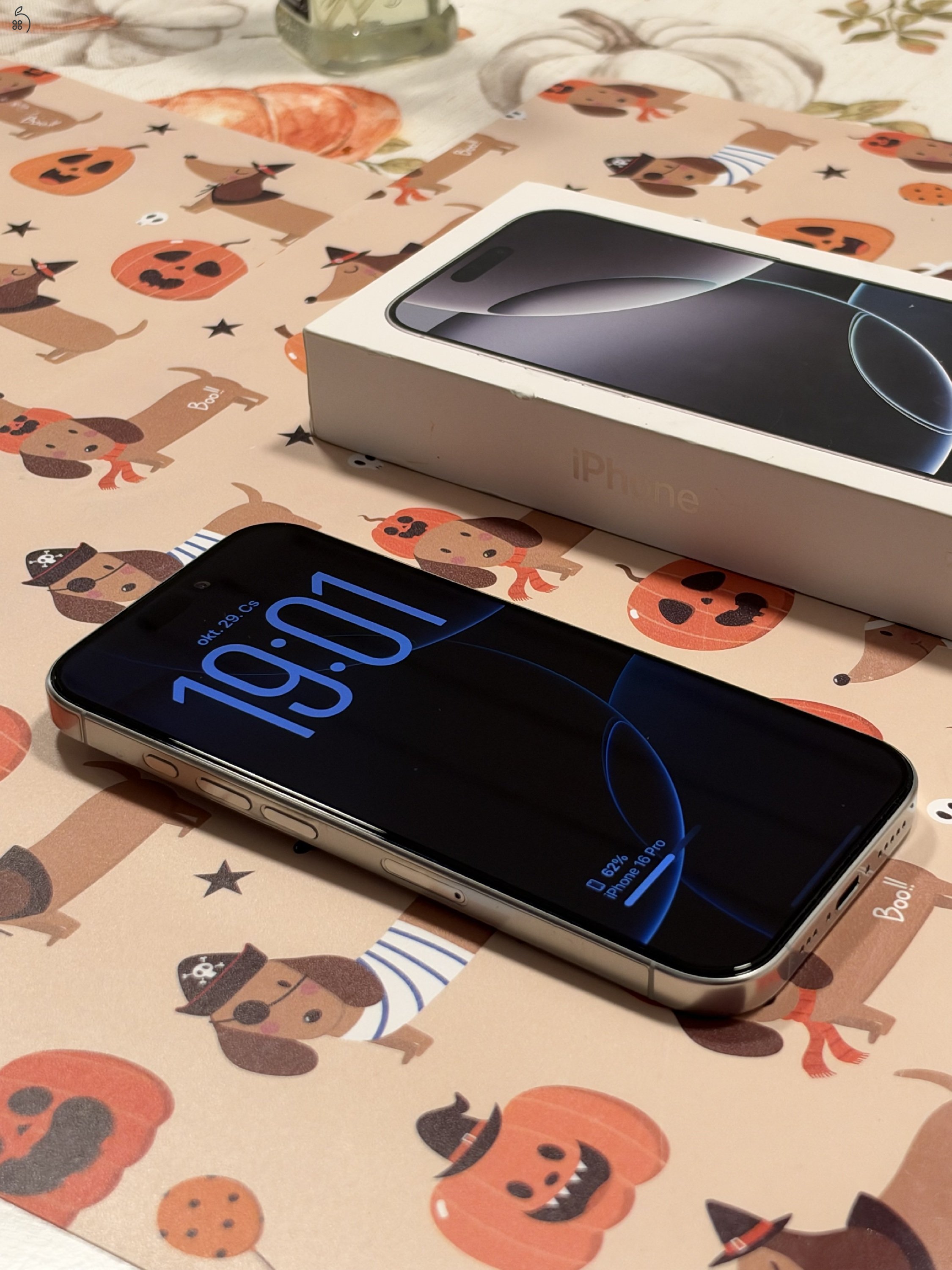 Iphone 16 Pro 128GB Fehér Titánium Újszerű Állapotú