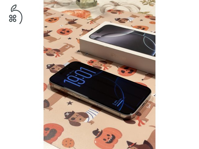 Iphone 16 Pro 128GB Fehér Titánium Újszerű Állapotú