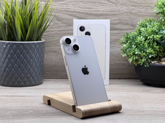 iPhone 13 Mini Starlight 128GB 2 ÉV Garanciával Számlával Aksi 100%