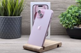 Hibátlan iPhone 15 Pink 128GB 2 ÉV Garanciával Számlával Aksi 100%